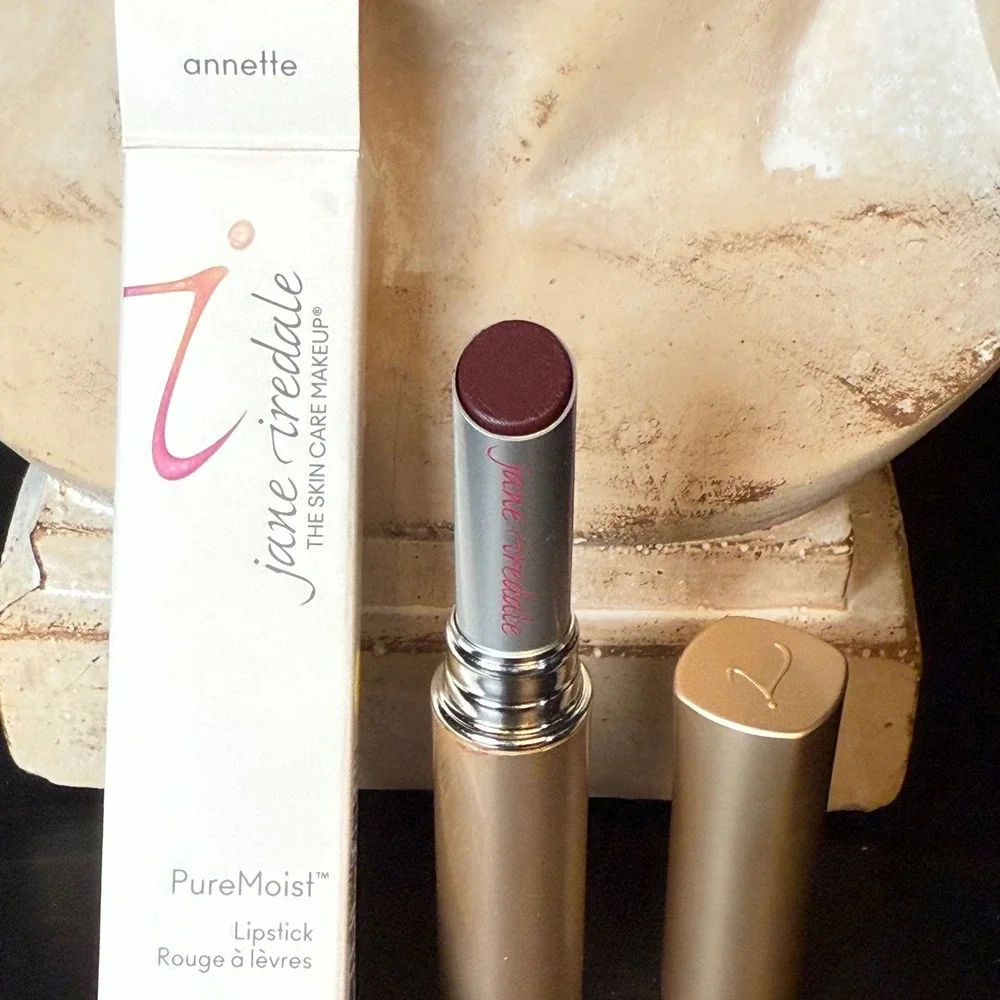 Jane Iredale PureMoist Lipstick Annette Deep Berry Mineral Makeup New in‎ Box